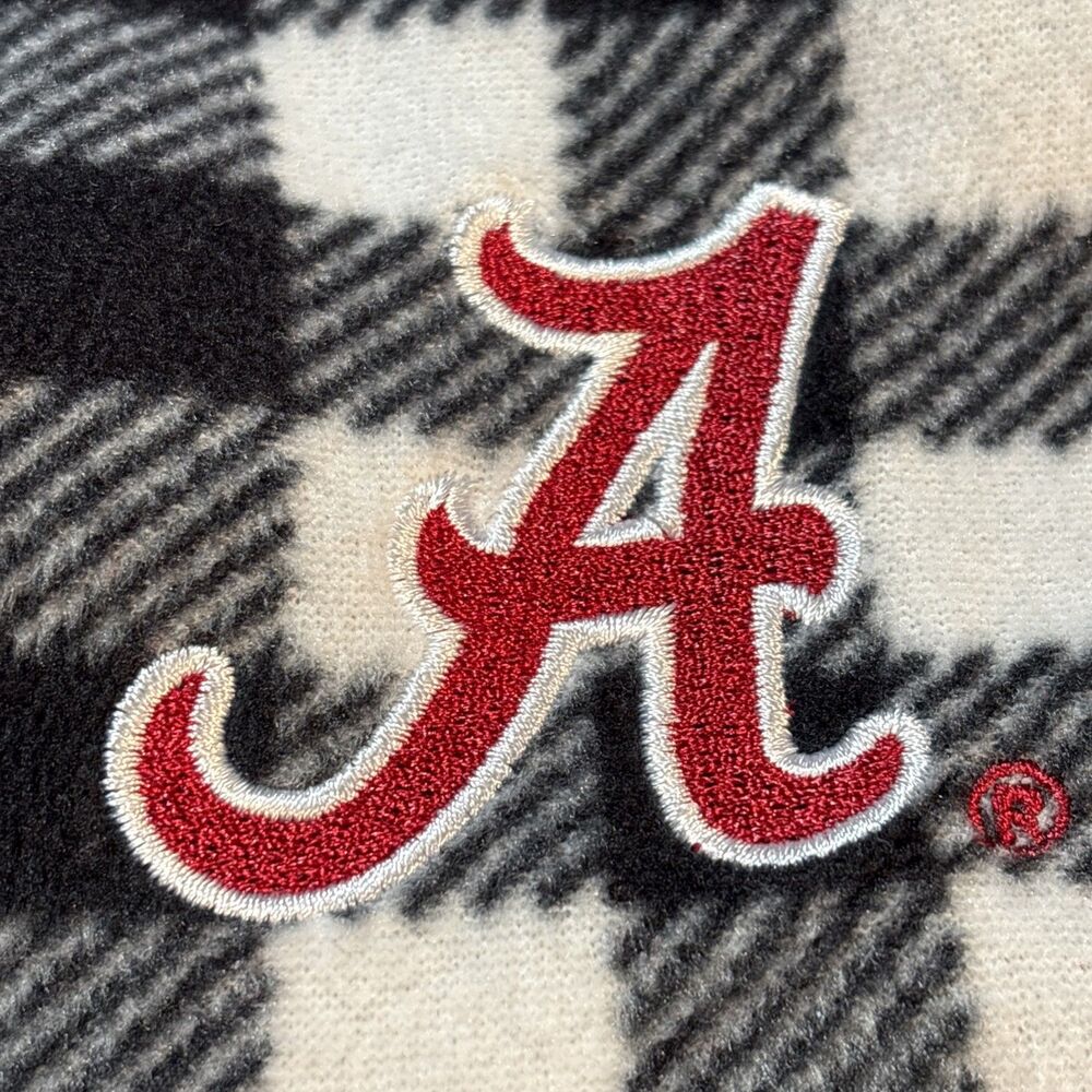 Fleece Football Pullover 1/4 Zip Embroidered University of Alabama NCAA Small
